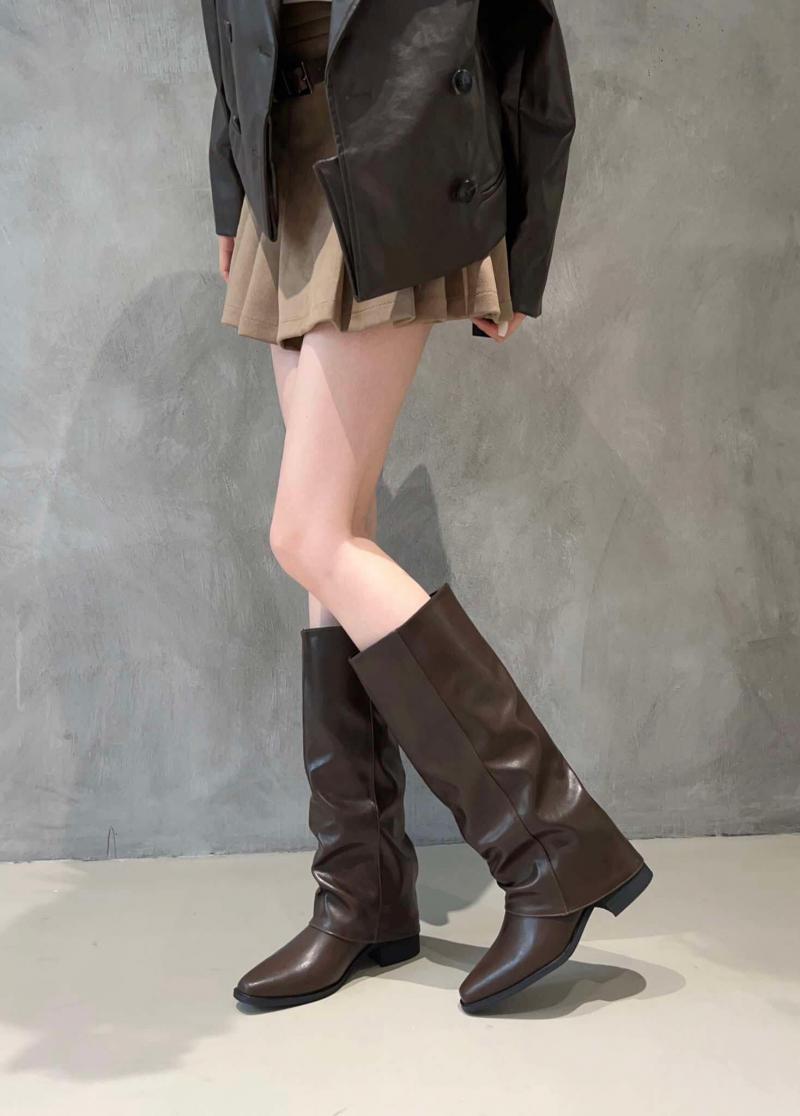 BOOT ĐÙI NÂU GÓT VUÔNG